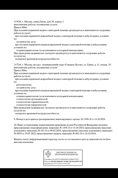 Лицензии